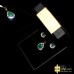 Elegant Emerald Pendant Set